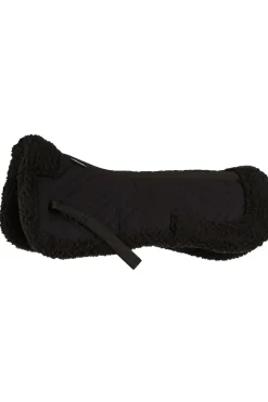 horze Amortisseur Imitation Mouton Noir Outlet