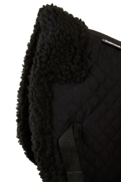 horze Amortisseur Imitation Mouton Noir Outlet