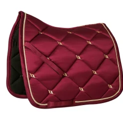 backontrack Back On Track Night Collection Tapis De Selle Dressage Burgundy Dark Red Hot