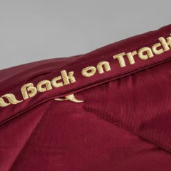backontrack Back On Track Night Collection Tapis De Selle Dressage Burgundy Dark Red Hot