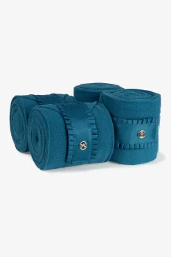psofsweden Bandes De Polo Ruffle Ps Of Sweden Petrol Blue Clearance