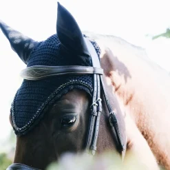 kentucky Bonnet Anti-Mouche Long Stone & Pearl Horsewear Black Online