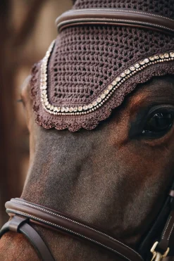kentucky Bonnet Anti-Mouche Wellington Stone & Pearl Soundless Horsewear Brown Clearance