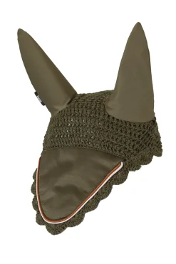 horze Bonnet Anti-Mouches Sandnes Vert Olive Clearance