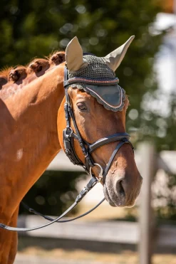 horze Bonnet Anti-Mouches Sandnes Vert Olive Clearance