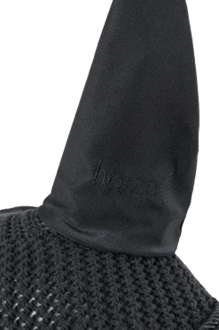 horze Bonnet Anti-Mouches River Noir/Noir New