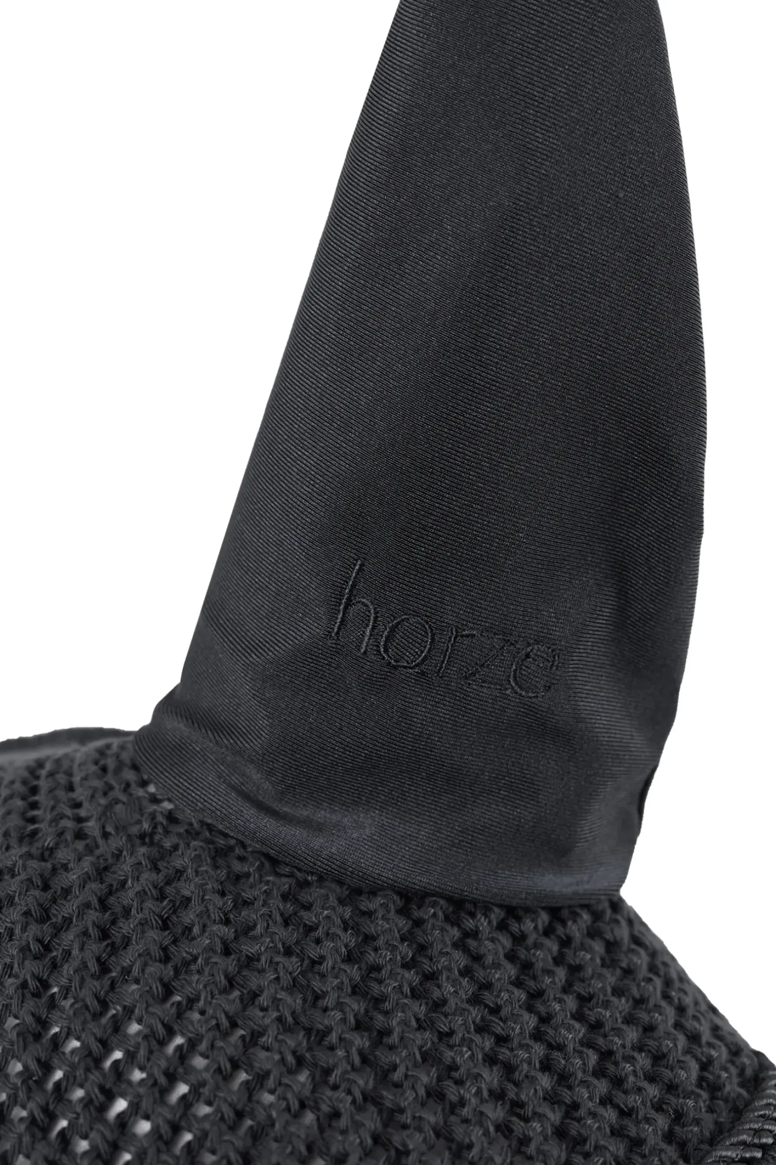 horze Bonnet Anti-Mouches River Noir/Noir New