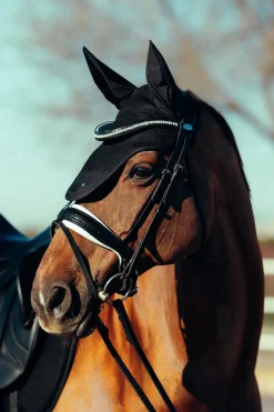 horze Bonnet Anti-Mouches Phoenix Noir Clearance