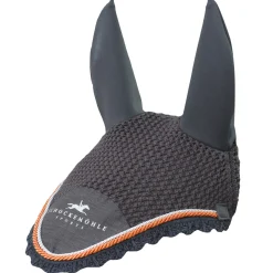schockemohle Bonnet Chasse-Mouches Schockmohle Dynamite Avec Logo Grey Melange/Orange Best