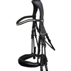 schockemohle Bride Complete Venice, Avec Cristaux Black/Patent Grey/Silver Discount