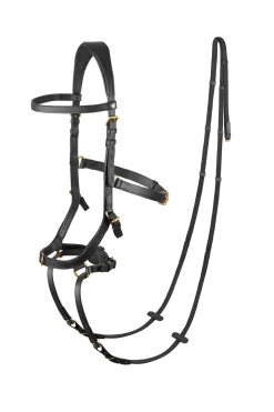 horze Bridon Combine Orlando Sans Mors Noir Discount