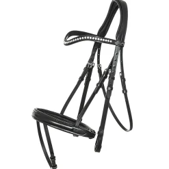 kavalkade Bridon Diana Ir Avec Muserolle Combinee Avec Rênes Black Clearance