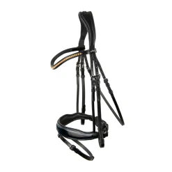 schockemohle Bridon Stanton Select Patent Black/ Orange/ Silver Hot