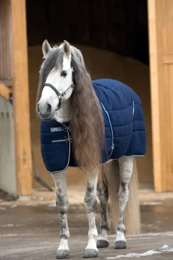 horseware Chemise D'écurie Doublure Gaufree, 200 G Dark Blue/Dark Blue/White Discount