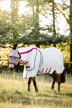 horseware Chemise D'Ete Rambo Optimo Supreme Navy/ Cherry Hot