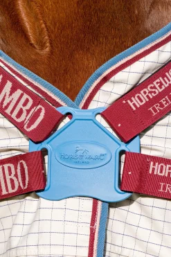 horseware Chemise D'Ete Rambo Optimo Supreme Navy/ Cherry Hot