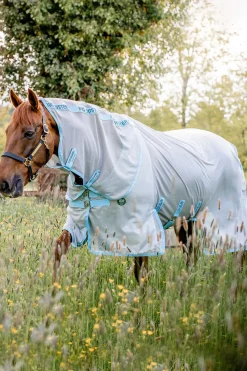 horseware Couverture Anti-Insectes Ameco Bug Buster Silver/Blue