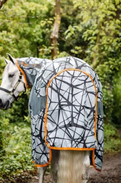horseware Couverture Anti-Insectes Amigo Camo Grey/Orange Hot