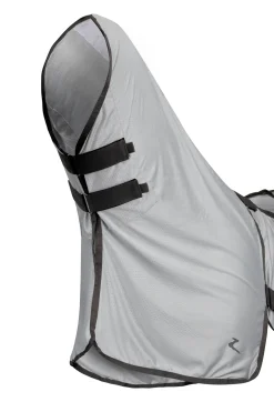 horze Couverture Anti-Insectes Pour Monter A Cheval Eira Avec Encolure Amovible Gris Hot