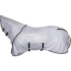 backontrack Couverture Anti-Mouches Butzer Back On Track Avec Capuche Silver Grey Clearance