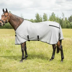 backontrack Couverture Anti-Mouches Butzer Back On Track Avec Capuche Silver Grey Clearance