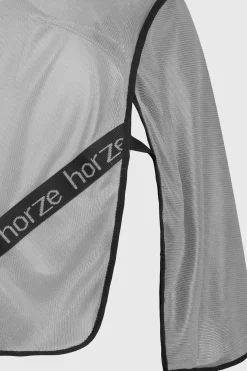 horze Couverture Anti-Mouches Paso Fino Avec Couvre-Encolure Amovible Et Protection Uv Titanium Grey Outlet