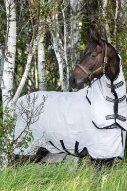 horseware Couverture Anti-Mouches Rambo Natura White/Dark Blue Sale