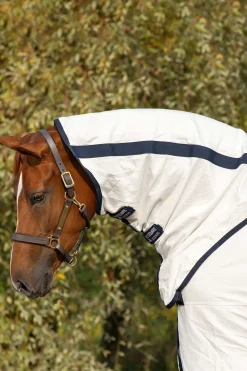 horseware Couverture Anti-Mouches Rambo Natura White/Dark Blue Sale