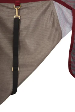 horze Couverture Anti-Mouches Kenya Avec Couvre-Encolure Rhubarb Dark Red Best