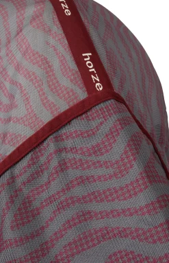 horze Couverture Anti-Mouches Kenya Avec Couvre-Encolure Rhubarb Dark Red Best