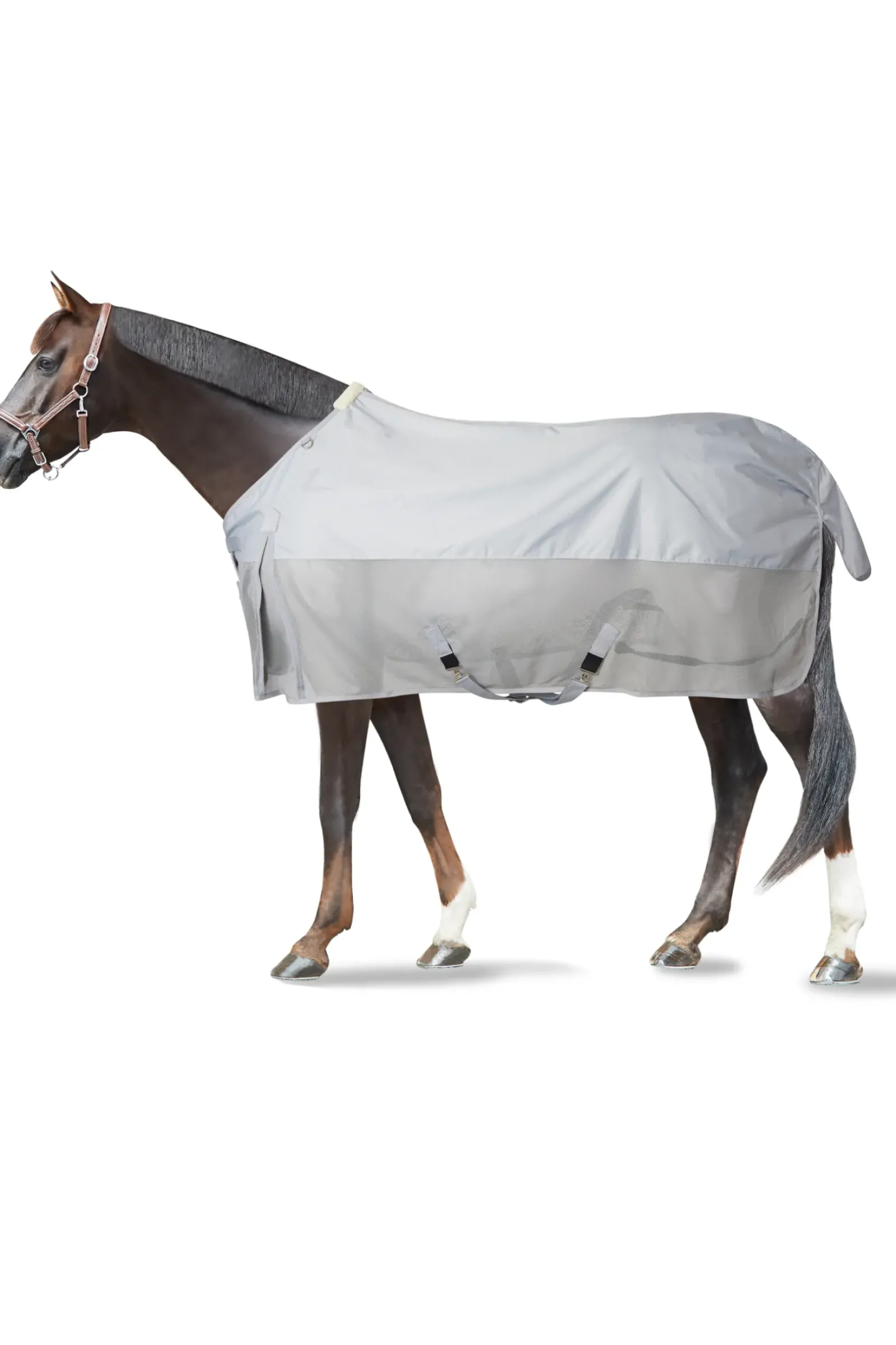 horze Couverture Combinee Pluie/Insectes Nevada Lunar Rock Grey Online