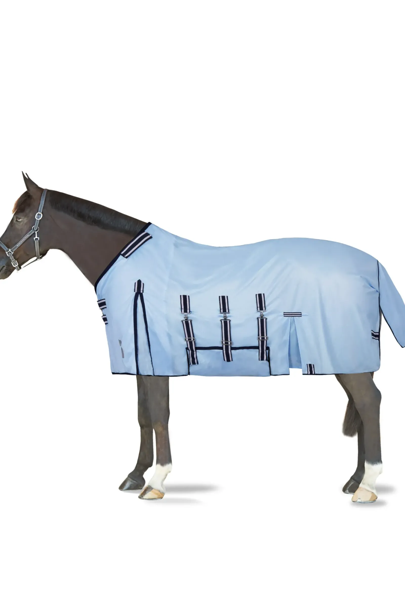 horze Couverture Combo Anti-Insectes Freja Bleu Clair Sale