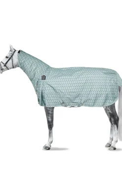 horze Couverture Combo Avalanche 1200D Grammage Lourd 350G Silver Blue Sale