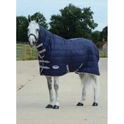 weatherbeeta Couverture D'écurie Epaisseur Moyenne Piquee Courtepointe 210 D A Couvre-Encolure Comfitec, 110G Navy/Silver/Red Online