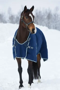 horseware Couverture D'écurie Rambo Optimo 400 G Dark Blue/Beige/Blue
