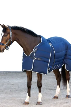 horseware Couverture D'écurie Rambo Optimo 400 G Dark Blue/Beige/Blue