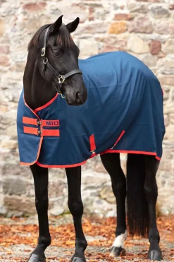 horseware Couverture D'écurie Mio Dark Blue/Red New