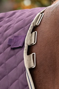 horseware Couverture D'écurie Amigo Stable Plus Medium Disque Avec Couvre-Encolure Amovible, 200 G Fig/Navy/Tan