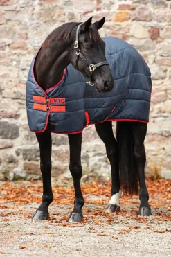 horseware Couverture D'écurie Mio Insulator Medium, Double, 150G Navy/Red/Red Clearance