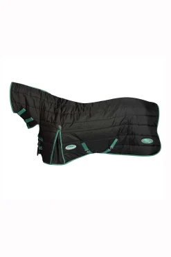 weatherbeeta Couverture D'écurie Green-Tec Avec Couvre-Encolure Fixe, 150 G Black/Bottle Green Outlet