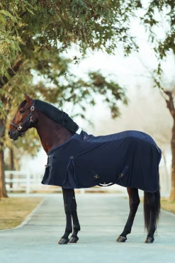 horze Couverture D'Ete En Maille Mesh Houston Dark Navy