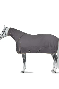 horze Couverture D'Exterieur Avec Couvre-Encolure Glasgow, 400 G Blackened Pearl Grey