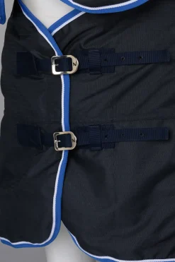 horze Couverture D'Exterieur Avec Couvre-Encolure Glasgow, 150 G Bleu Fonce Clearance