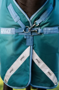 horseware Couverture D'Exterieur Amigo Bravo 12 Plus, 400 G Storm Green Clearance