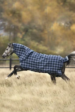horseware Couverture D'Exterieur Rhino Plus Medium Vl, 250G Dark Blue/Turqoise Blue Online