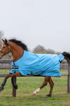horseware Couverture D'Exterieur Amigo Hero 900 T / O Lite Legere, 0 G Capri Blue / Gunmetal Best