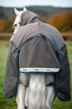 horseware Couverture D'Exterieur Rhino Hexstop Plus Vari-Layer, 250 G Grey/ Indigo Dark Blue Discount