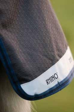 horseware Couverture D'Exterieur Rhino Hexstop Plus Vari-Layer, 250 G Grey/ Indigo Dark Blue Discount