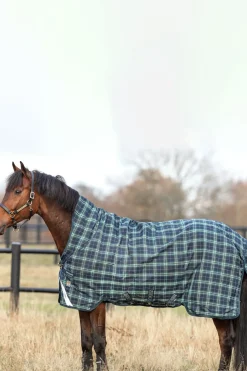 horseware Couverture D'Exterieur Rhino Wug Medium Vl, 250G Hunter Green/ Navy Hot