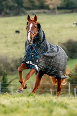 horseware Couverture D'Exterieur Rhino Reflectech Plus Vari-Layer Avec Couvre-Encolure Amovible, 250 G Midnight Dark Blue/ Indigo Blue Clearance